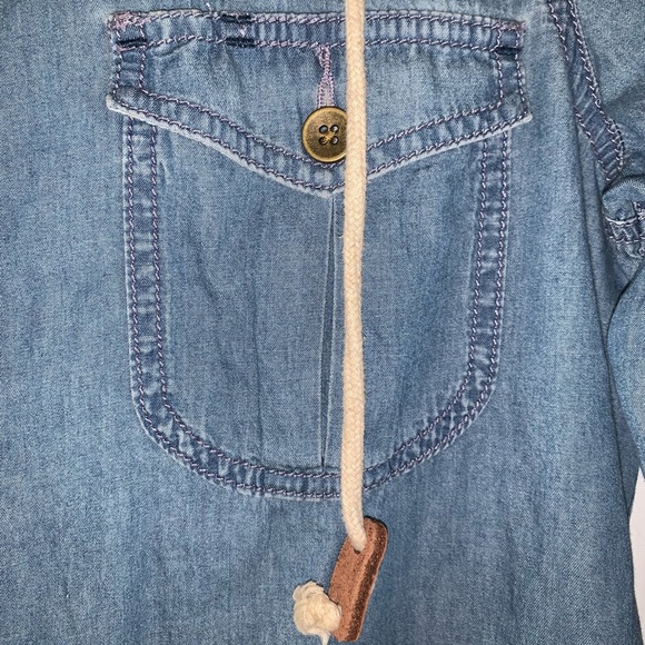 Anthropologie Hooded Chambray Jacket/Button Down - Picture 14 of 16